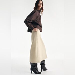 Zara Cream Maxi Skirt